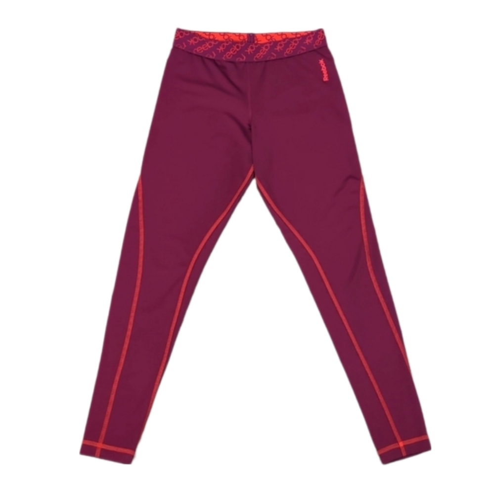 Reebok Athletic Leggings Compression Workout Contoured Gym Size Small Sporty